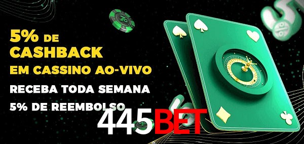 Promoções do cassino ao Vivo 445bet